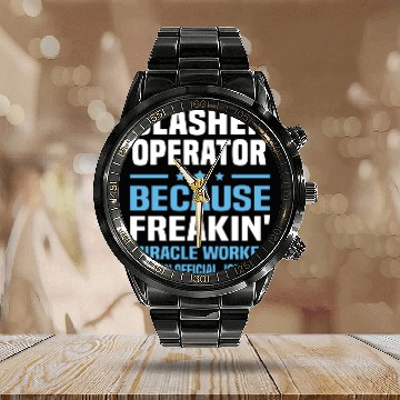 Discover Slasher Operator Calendar Steel Band Watch
