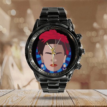 Discover TGIF | Thank God it's Frida Kahlo Calendar Steel Band Watch