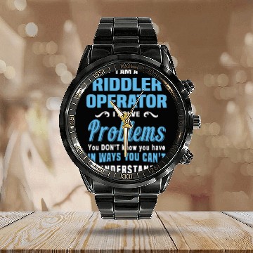 Discover Riddler Operator Calendar Steel Band Watch