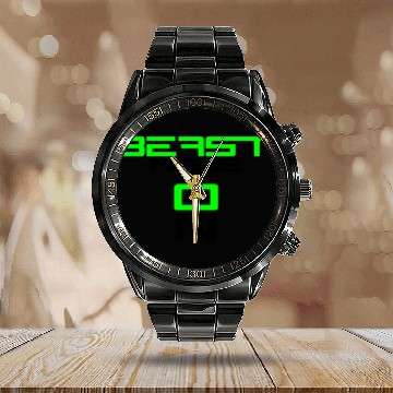 Discover switch on activated activated hand arm muscle stro Calendar Steel Band Watch