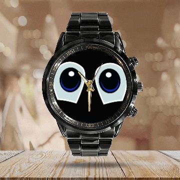 Discover Vulnerable Smiley Face Calendar Steel Band Watch