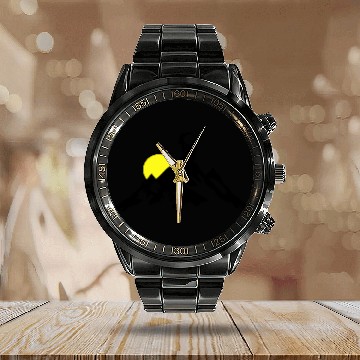 Discover Mountain and Ibex at Sunrise Calendar Steel Band Watch