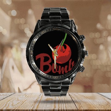 Discover Cherry Bomb #1 Calendar Steel Band Watch