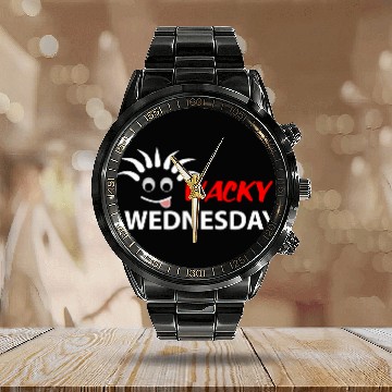 Discover WACKY WEDNESDAY Calendar Steel Band Watch
