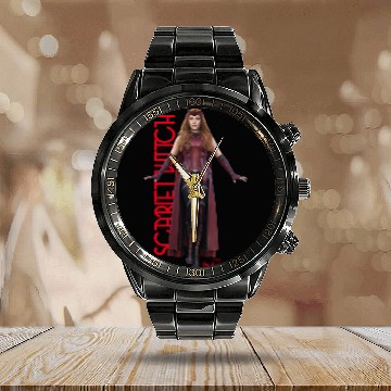 Discover Scarlet Witch Character Art Calendar Steel Band Watch