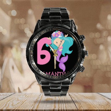 Discover Pearl – Ocean jewel 6th Mermaid birthday Calendar Steel Band Watch