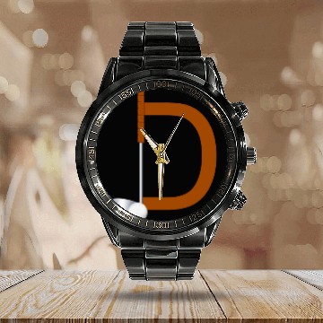 Discover Initial D Golf - Men's Basic Calendar Steel Band Watch