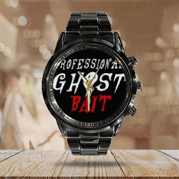 Discover Professional Ghost Bait - Halloween Ghost Hunting Calendar Steel Band Watch