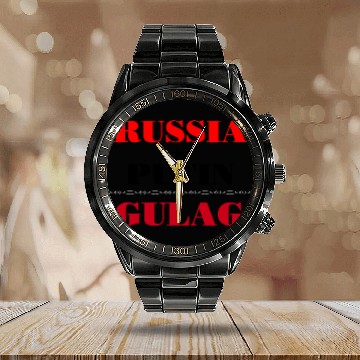 Discover Russia and Putin Calendar Steel Band Watch