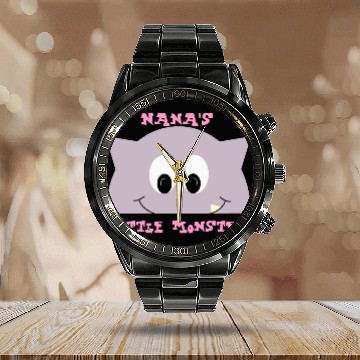 Discover Little Monster In Lilac Calendar Steel Band Watch