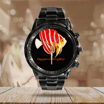 Discover Peppermint Angelfish Calendar Steel Band Watch