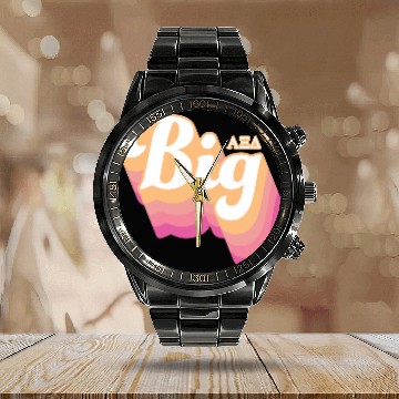Discover Alpha Xi Delta | Big Calendar Steel Band Watch