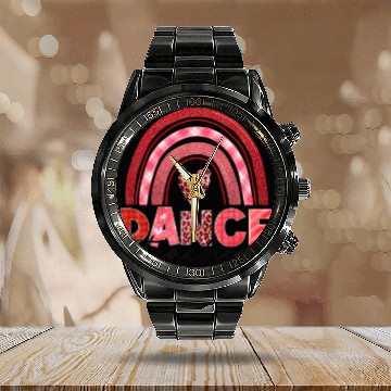 Discover Dance Teacher Valentine's Day Rainbow Teacherlife Calendar Steel Band Watch