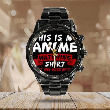 Discover This Is My Anime Watching Anime Merchandise Waifu Calendar Steel Band Watch