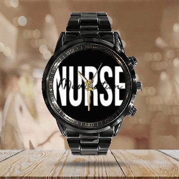 Discover Medication Nurse RN Emergency Room Nurse Calendar Steel Band Watch