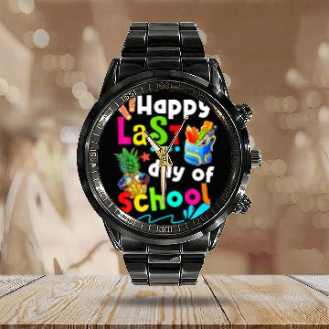 Discover Summer Happy Last Day Of School Teacher Student Gr Calendar Steel Band Watch