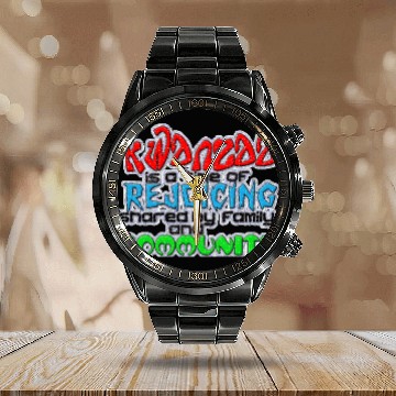 Discover Community Kwanzaa Calendar Steel Band Watch