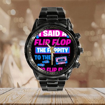 Discover Cool Beach Flip Flop Sandal For Sand Sun Surf Hip Calendar Steel Band Watch