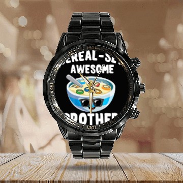 Discover Kids Cute Matching Big Bro Older Brother Cereal Lo Calendar Steel Band Watch