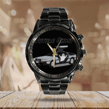Discover Future Ghost - Funny Halloween Calendar Steel Band Watch