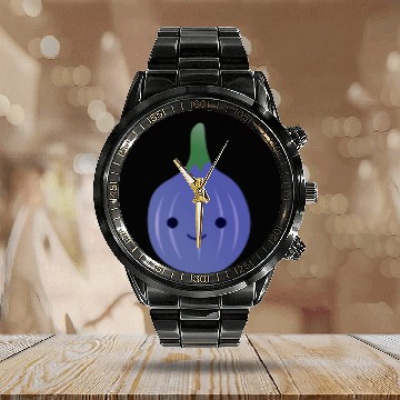 Discover I'm Kinda a Fig Deal Calendar Steel Band Watch