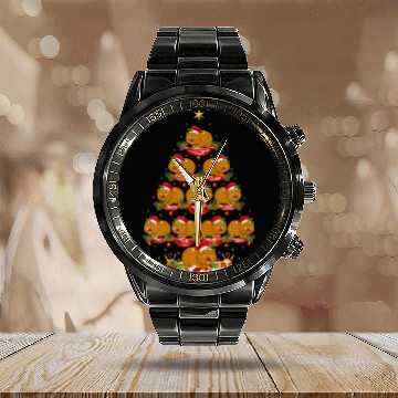 Discover Wombat Animal Xmas Tree Lighting Wombat Christmas Calendar Steel Band Watch