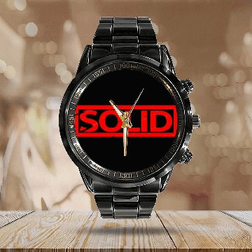 Discover Solid Stamp Calendar Steel Band Watch