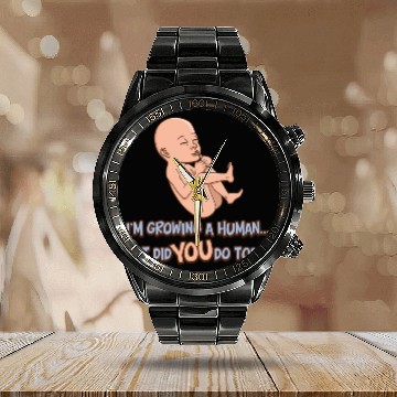 Discover Growing A Human Maternity Calendar Steel Band Watch