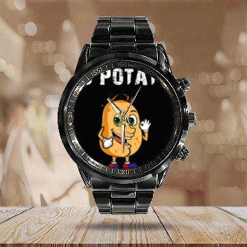 Discover IS POTATO - As Seen On Late Night Television Calendar Steel Band Watch