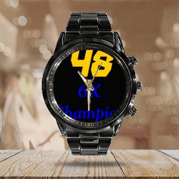 Discover 48 Jimmie Johnson 6X Champion collared Calendar Steel Band Watch