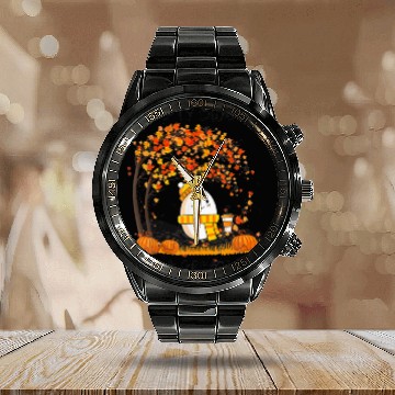 Discover Humpty Dumpty Had A Great Fall Thanksgiving Autumn Calendar Steel Band Watch