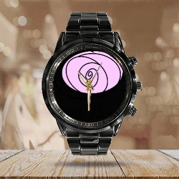 Discover Rose Lilac 'Name' Calendar Steel Band Watch