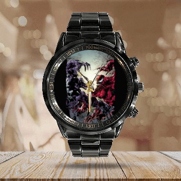 Discover Venom and Carnage Mirror Fight Calendar Steel Band Watch