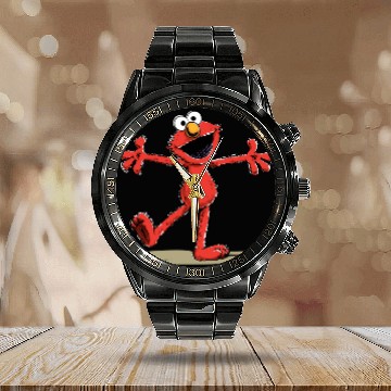 Discover Vintage Elmo Calendar Steel Band Watch