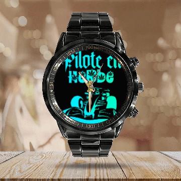 Discover Herb drivers Calendar Steel Band Watch