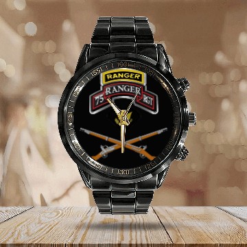 Discover 75th Ranger Regiment "Specialist" Calendar Steel Band Watch