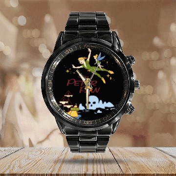 Discover Peter Pan & Tinkerbell Calendar Steel Band Watch