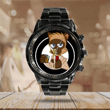 Discover Lloyd, Solo 3/4 Sleeve Calendar Steel Band Watch