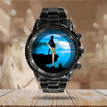 Discover Sparta symbol Calendar Steel Band Watch