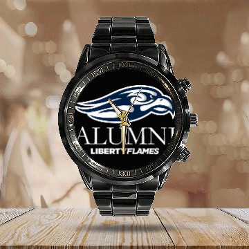 Discover Liberty University Alumni Calendar Steel Band Watch