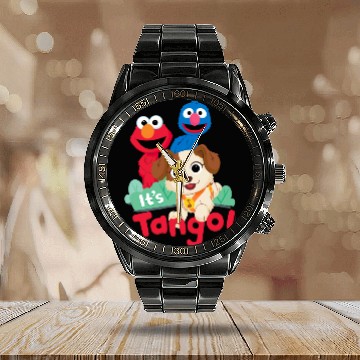 Discover Sesame Street | It's Tango With Elmo & Grover Calendar Steel Band Watch