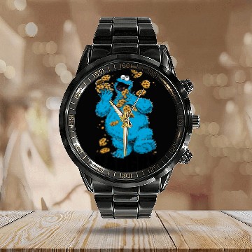Discover Retro Cookie Monster | Hangry Calendar Steel Band Watch