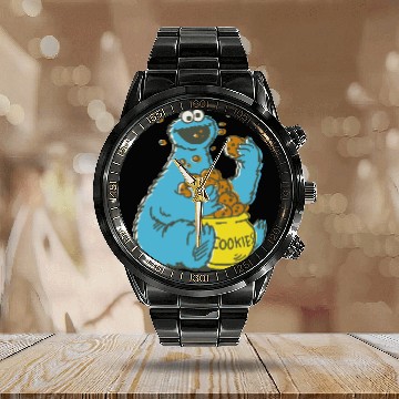 Discover Cookie Monster Vintage Calendar Steel Band Watch
