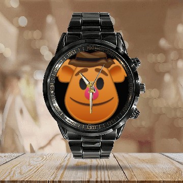 Discover The Muppets| Fozzie Bear Emoji Calendar Steel Band Watch