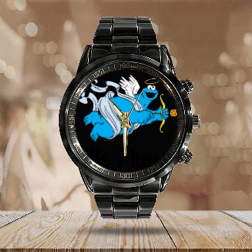 Discover Cookie Monster Valentine's Cupid Calendar Steel Band Watch