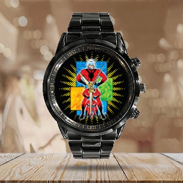 Discover Ant-Man Shrinking Comic Panel Graphic Calendar Steel Band Watch