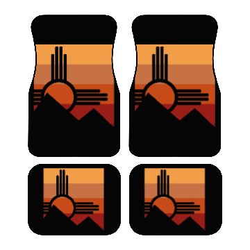 Discover Zia Sun New Mexico Zia Mountains Car Mats