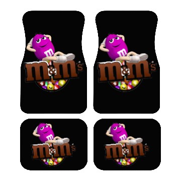 Discover Funny M&m’s man relaxing on her self Car Mats