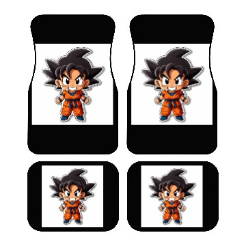 Discover Goku Sticker Happy Bold Colors art toy style Car Mats