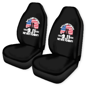Discover Never Forget 9 11 20th Anniversary Retro Patriot Day 2021 Car Seat Covers